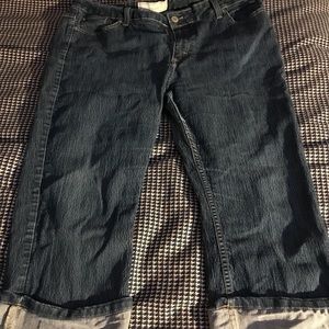 Cuff Capri jeans